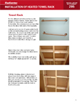 Instructions for Installing a Heated Towel Rack