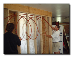 Radiant heat your walls