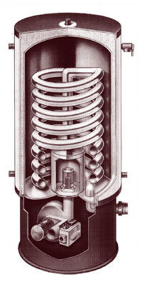 Polaris Water Heater makes hot water for radiant heat.