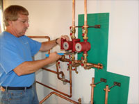 Photograph of Darryl - master plumber and senior sales technician