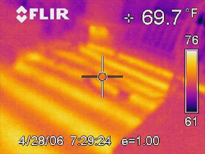 Infrared Shot of the floor