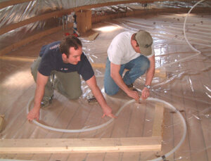 laying out tubing for radiant heat