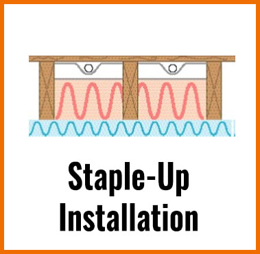 STAPLE-UP RADIANT FLOOR HEATING INSTALLATION