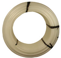Roll of white tubing Roll of white tubing